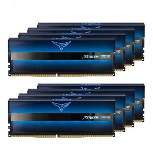 Pamięć DDR4 Team Group T-FORCE XTREEM ARGB 128GB (8x16GB) 3200MHz CL16 1,35V Niebieska
