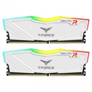 Pamięć DDR4 Team Group T-FORCE Delta RGB 64GB (2x32GB) 3600MHz CL18 1,35V Biała