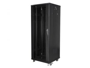 Szafa instalacyjna Rack stojąca 19&quot; 32U 600x600 czarna Lanberg (flat pack)