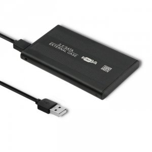 Obudowa/kieszeń Qoltec do dysków HDD/SSD 2.5&quot; SATA3 | USB 2.0 | Czarny