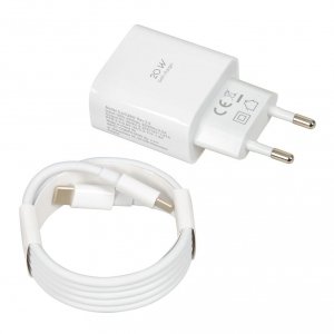 Ładowarka sieciowa GaN iBOX C-39 PD20W, USB-C, kabel USB-C
