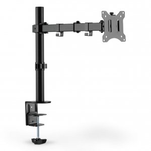 Uchwyt biurkowy pojedycz (zacisk) DIGITUS 1xLCD max. 32&quot;max. 8kg uchylno-obrotowy 270°