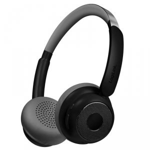 Słuchawki z mikrofonem LogiLink BT0072 Bluetooth 6.0 AuraSolo ANC, multi-control, czarne