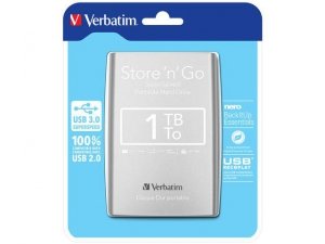 Dysk zewnętrzny Verbatim 1TB Store 'n' Go 2.5&quot; srebrny USB 3.0