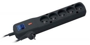 Listwa zasilająca Lestar LF-530WA 5+ 2,5m czarna