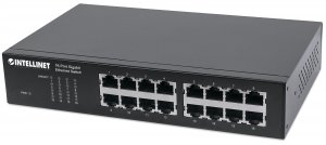 Switch niezarządzalny Intellinet 16x 10/100/1000 Mbps Desktop/Rack 19&quot;