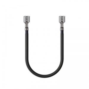 Kabel Qoltec przewód akumulatorowy wsuwka żeńska typu FASTON 250 | 20cm | Czarny