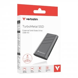Dysk SSD zewnętrzny Verbatim TurboMetal 4TB USB4 Type-C szary
