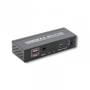 Rozdzielacz aktywny Qoltec Splitter HDMI v. 2.0 | 1x2 | EDID+IR