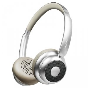 Słuchawki z mikrofonem LogiLink BT0072BR Bluetooth 6.0 AuraSolo ANC, multi-control, srebrne