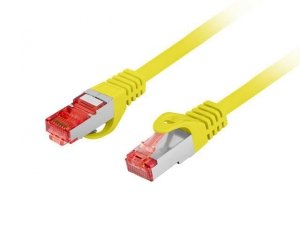 Patchcord Lanberg S/FTP kat.6 0,5m LSZH CU fluke passed żółty