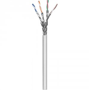 Kabel instalacyjny Intellinet skrętka Cat7 S/FTP drut 100% miedź, 305m szary