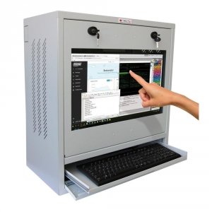 Szafa Techly na komputer przemysłowy PC i monitor dotykowy 22&quot;