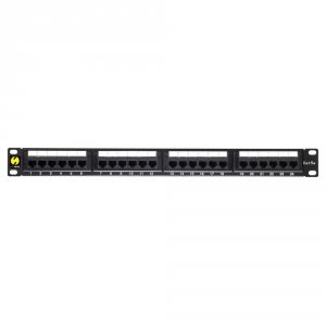 Patch panel 19'' Netrack 1U, 24-porty kat. 5e UTP, z półką