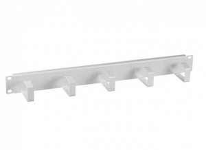 Organizer kabli do szaf Rack 19&quot; EFB-Elektronik 699995.1, 1U, 5 uchwytów, metalowy, szary