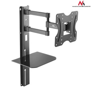 Uchwyt do telewizora Maclean MC-771 23-42&quot; 30kg czarny max VESA 200x200 z półką na DVD