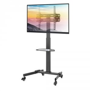 Stojak mobilny Techly 32&quot;-55&quot;, 35kg, z półką