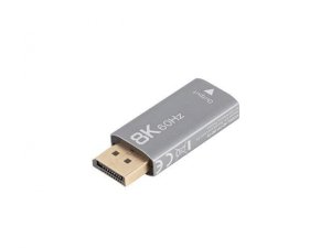 Adapter Lanberg Displayport (M) -&gt; HDMI (F) 8K srebrny