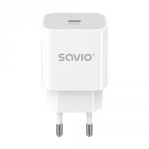Ładowarka sieciowa SAVIO LA-09, 20W, Biała