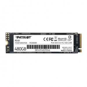 Dysk SSD Patriot P310 480GB M.2 2280 PCle NVMe (1700/1500 MB/s)