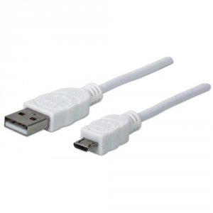 Kabel USB Techly USB A-MicroB M/M USB 2.0 Hi-Speed 0,3m