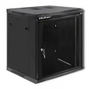 Szafa RACK Qoltec 19&quot; | 12U | 600x635x600 | Perforowane drzwi | Wisząca