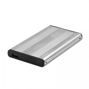 Obudowa/kieszeń Qoltec do dysków HDD SSD 2.5&quot; SATA3 | USB 3.0 | Srebrny