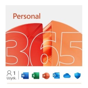 Licencja ESD Microsoft 365 Personal 1Y 1U Win/Mac 32/64bit AllLng DwnLd EuroZone EP2-32306