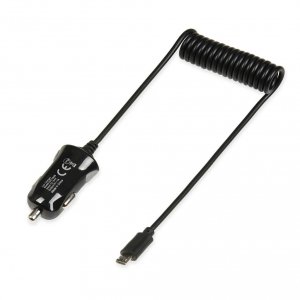 OUTLET: Ładowarka samochodowa iBOX C-14, wbudowany kabel micro USB 1A - OTW OPAK