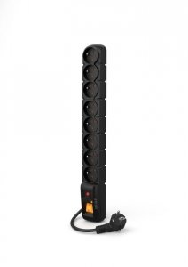 OUTLET: Listwa przeciwprzepięciowa Acar S8 Pro 1,5m czarna - OTW OPAK