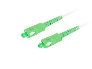 Patchcord światłowodowy Lanberg SM SC/APC-SC/APC SIMPLEX 3.0mm LSZH G657A2 25m biały
