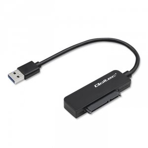 Kabel adapter Qoltec SATA | Przejściówka na dysk SSD HDD 2.5&quot; | USB 3.0 | Super speed 5Gb/s | 2TB