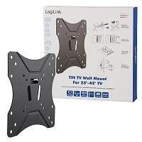 Uchwyt ścienny LogiLink do telewizora LCD/LED tilt 12°/+3° VESA 200x200, 23-42&quot;