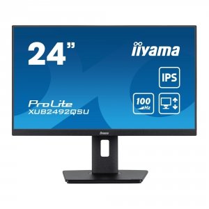 Monitor iiyama 23,8&quot; ProLite XUB2492QSU-B1 IPS QHD 100Hz HDMI DP HUB głośniki