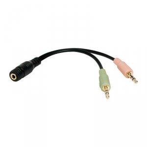 Adapter audio stereo LogiLink CA0020 3,5mm jack (F) &gt; 2x 3,5mm jack (M)