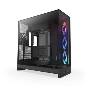OUTLET: Obudowa NZXT H9 Flow RGB (2025) Midi Tower z oknem czarna - USZ OPAK