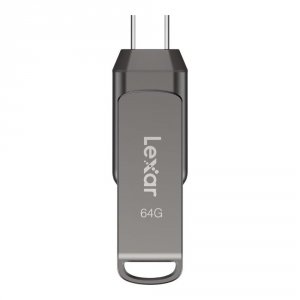 Pendrive Lexar JumpDrive D400 64GB USB 3.2 Gen1 Type-C 130MB/s srebrny
