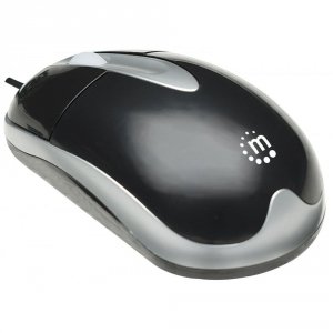 OUTLET: Mysz przewodowa Manhattan optyczna 1000dpi PS2 czarna - OTW OPAK