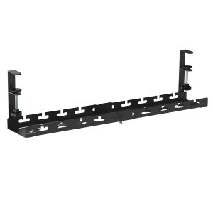 Organizer podbiurkowy na kable Maclean MC-103 W, max. obciążenie 5kg, max. 728mm, czarny
