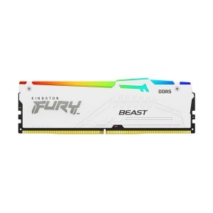 Pamięć DDR5 Kingston FURY Beast RGB 16GB (1x16GB) 6000MHz CL40 1,35V White