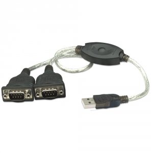 Kabel adapter Manhattan USB / 2x RS232/COM/DB9