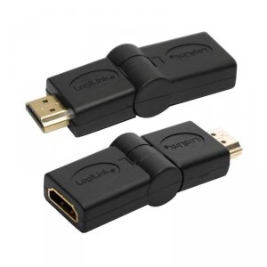 Adapter HDMI LogiLink AH0011 kątowy 180°, HDMI (M)&gt;HDMI (F)