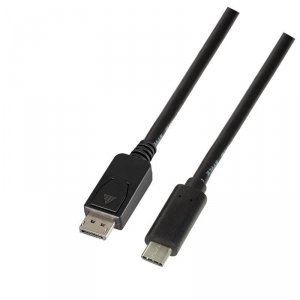 Kabel adapter LogiLink UA0335 USB-C - DisplyPort 1.2, czarny 1,8m