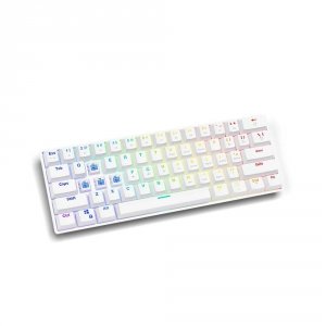 Klawiatura przewodowa SAVIO WHITEOUT BLUE mechaniczna Gaming podświetlenie RGB