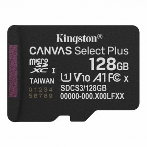 Karta pamięci Kingston microSDXC Canvas Select Plus 128GB C10 UHS-I U1 A1 V10