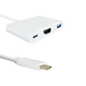 Kabel USB Qoltec 3.1 typCM /  HDMI AF+USB AF+USB C