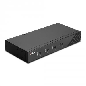Przełącznik KVM LINDY 4-portowy USB 2.0 &amp; Audio KM Switch