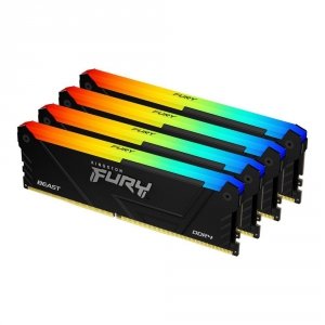 Pamięć DDR4 Kingston Fury Beast RGB 128GB (4x32GB) 3600MHz CL18 1,35V czarna