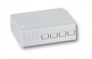 Gniazdo klienckie FTTH EFB-Elektronik FTTH-BOX-IN-5 wewnętrzne na 4 adaptery, naścienne lub na szynę DIN