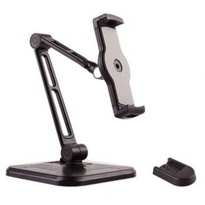 Ramię biurkowe/ścienne Techly do Tabletu/iPad 4,7&quot;-12,9&quot;, regulowane, czarne